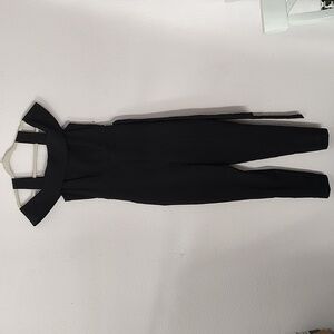 New York & Company Black Off Shoulder Jumpsuit Size XS
